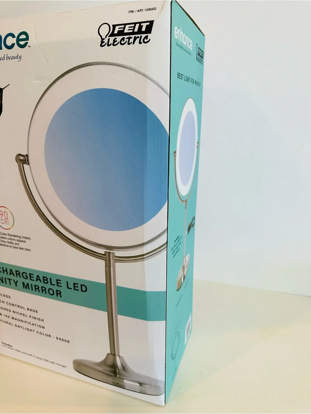 Feit Electric Rechargeable LED Vanity Mirror NIB